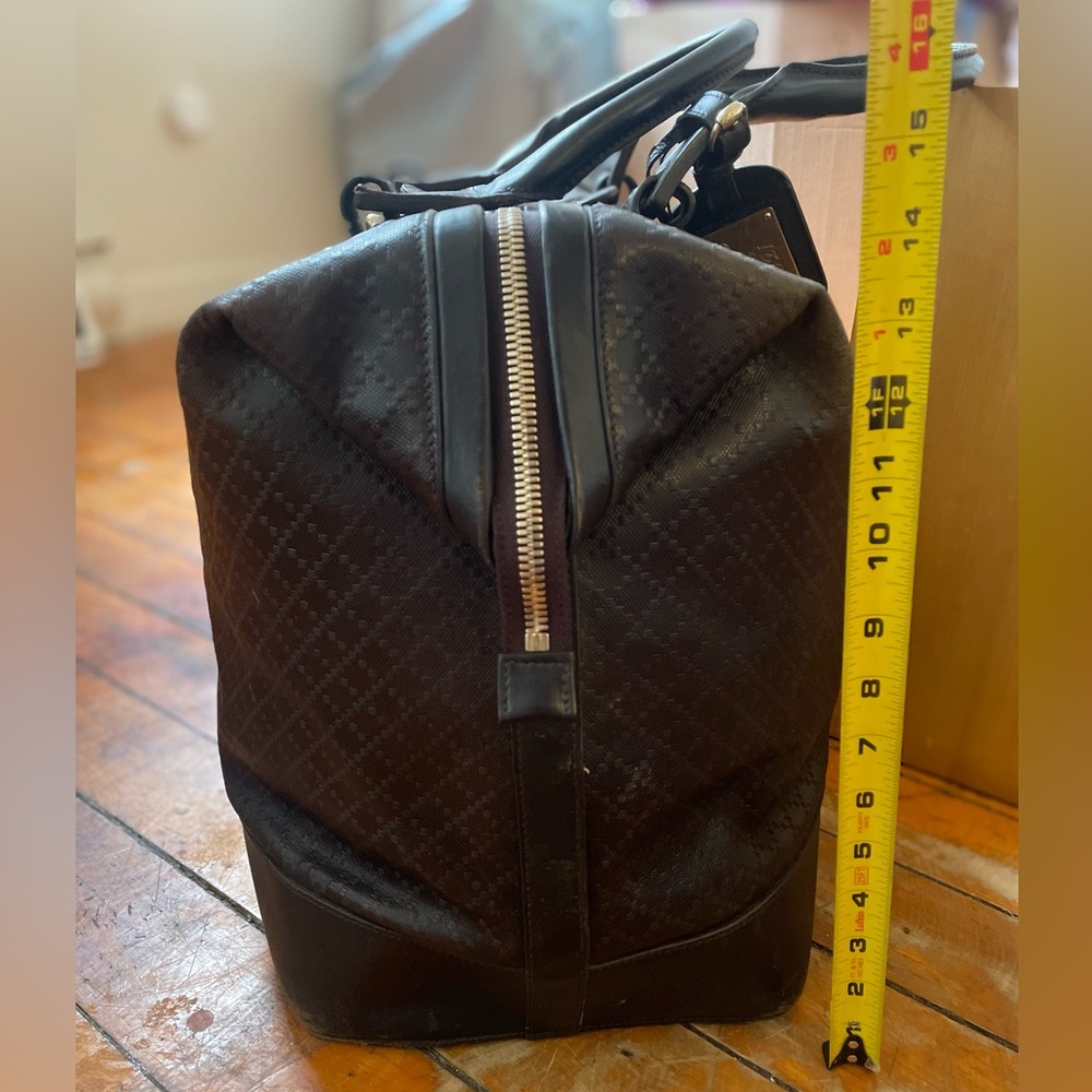 Gucci Diamante Leather Brown Weekender Travel Bag Duffle - Picture 5 of 17